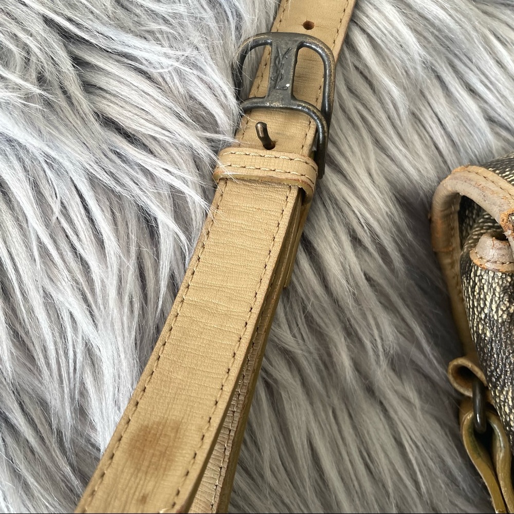 YVES SAINT LAURENT vintage giraffe spotted crossbody bag - Picture 13 of 14
